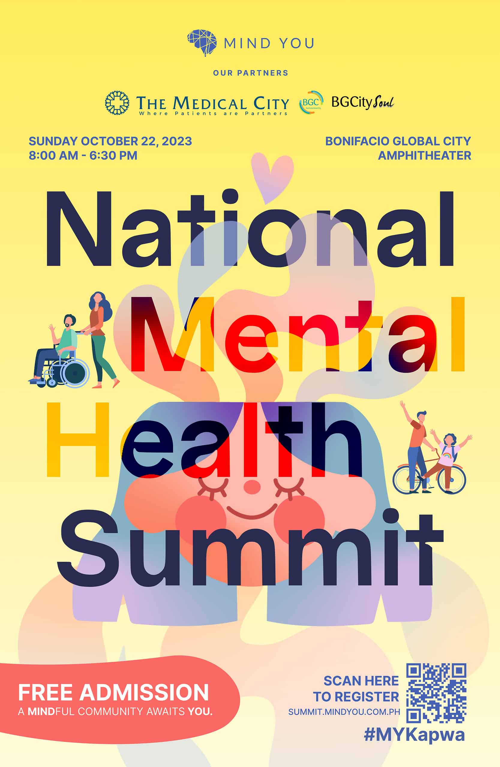 The poster for the national mental health summit.